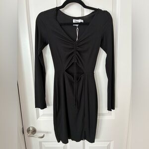 Princess Polly “Pinch Me” Mini Black Dress